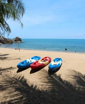 Boats on the beach Stock Photos