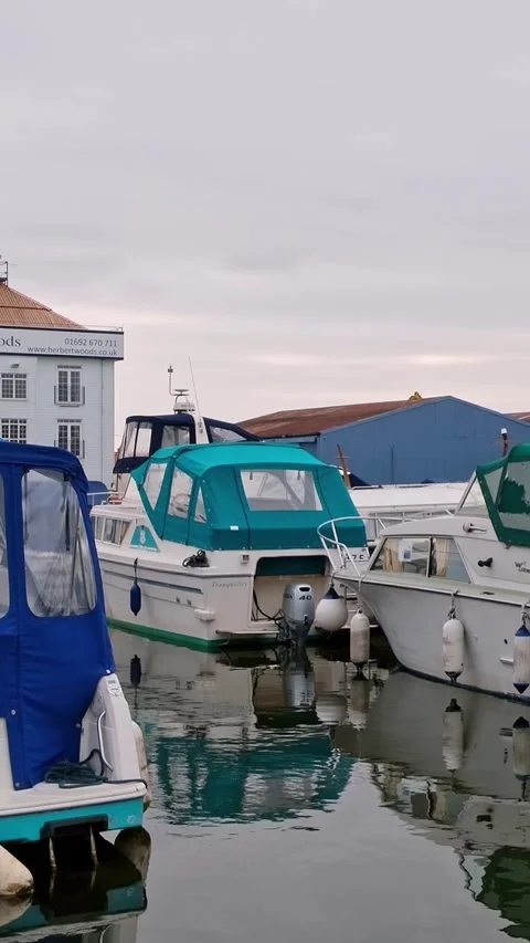 Boats in the boat yard Vídeo Stock 305262149