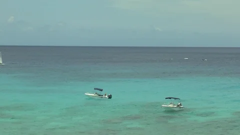 Boats In The Caribbean Stock Footage 106198121