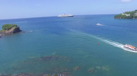 Boats on the clear sea Stock Footage 63333673