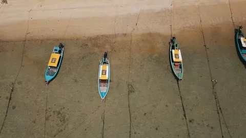Boats on the Coast Stock-Footage 98273406