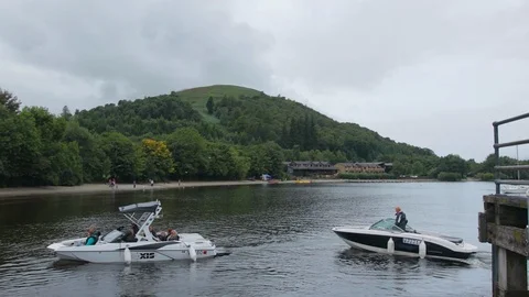Boats coming back to the pier Stock Footage 101817113