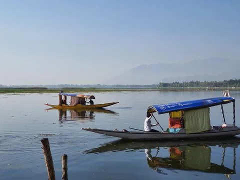 Boats in dal Stock Photos