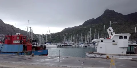 Boats in the Dock - 2 of 2 Stock Footage 96774385