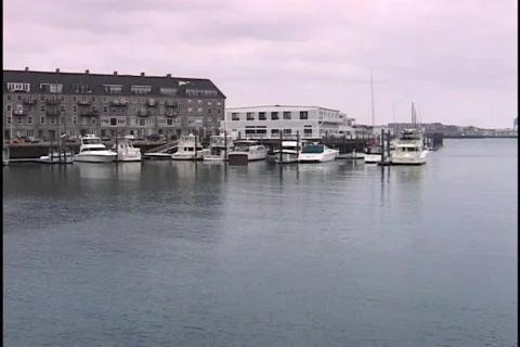 Boats at Dock 2 Stock Footage 296856