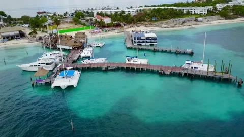 Boats Dock in Cancun Video stock 149905647