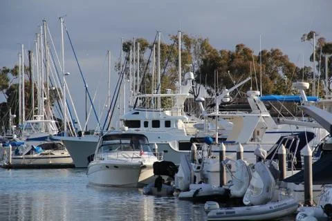 Boats on the Dock Foto stock