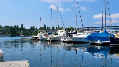 Boats Docked 1 Stock Footage 109290266
