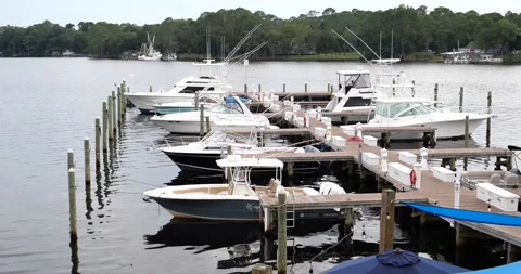 Boats docked Stock Footage 160862788