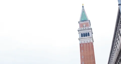 Boats float on back canals in Venice Italy. Shot filmed in 4k 2160p Stock Footage 120419830