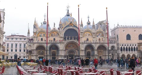 Boats float on back canals in Venice Italy. Shot filmed in 4k 2160p Stock Footage 120420184