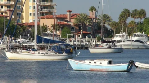 Boats in Florida Stock Footage 1883486