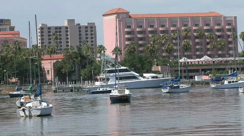 Boats In Harbor Stock Footage 129517