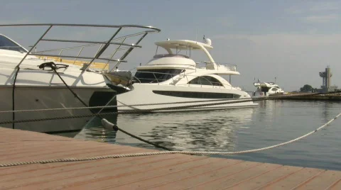 Boats at Harbor. Stock Footage 245037