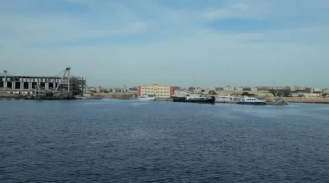 Boats at the harbor Stock Footage 22694676