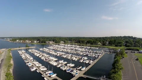 Boats in Harbor Video stock 102179443