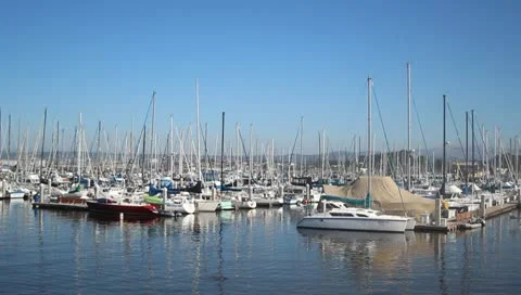 Boats in harbor V2 - HD Stock Footage 10794896