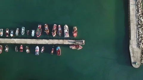 Boats a harbour 2 - 4k Video stock 162176552