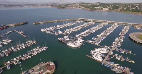 Boats in Harbour Stock Footage 135763482
