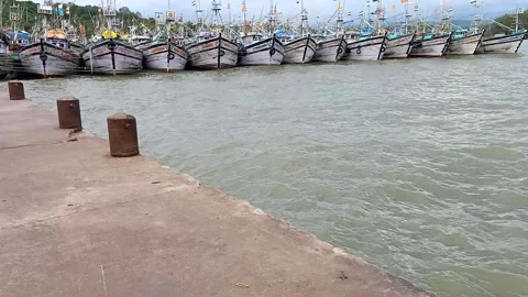 Boats in the harbour Video stock 138299161