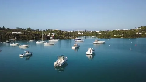 Boats at the harbour Stock Footage 210230415