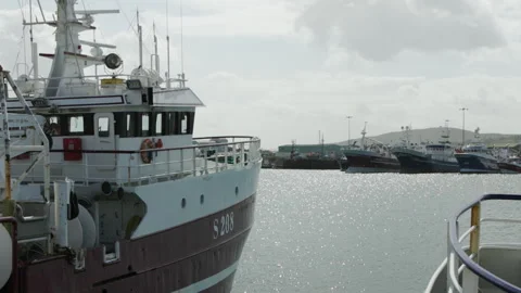 Boats in the harbour Stock Footage 245315154