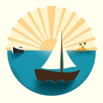 Boats Stock Illustration