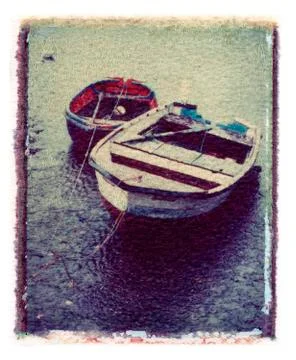 Boats image transfer Stock Photos
