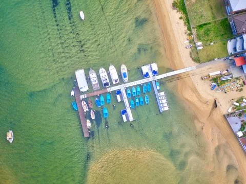 Boats on Jetty Stock Photos