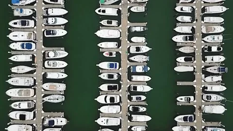 Boats key biscayne Video stock 138069603