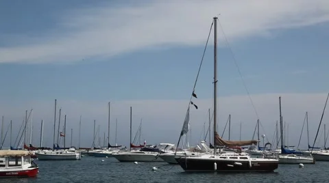 Boats on lake 動画素材 49680324