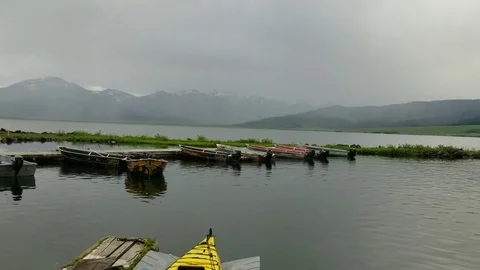 Boats at the Lake Video stock 93324603