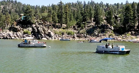 Boats at the Lake Stock Footage 106173118