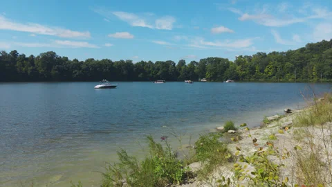 Boats in a Lake Stock Footage 250262224