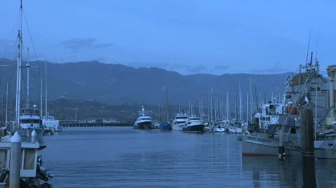 Boats in Marina 02 Video stock 753853