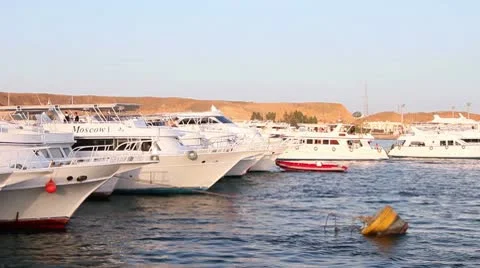 Boats in the marina Stock Footage 9348265