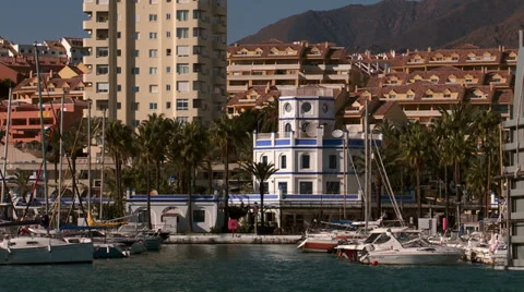 Boats in marina Video stock 30688735