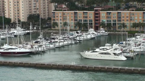 Boats in Marina Stock-Footage 43164345