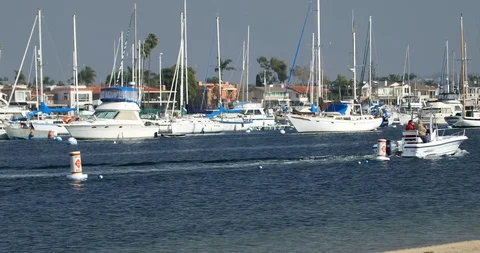 Boats at the Marina Stock Footage 102246341