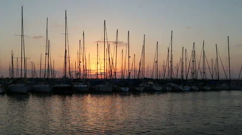 Boats in a marine Stock Footage 41444232