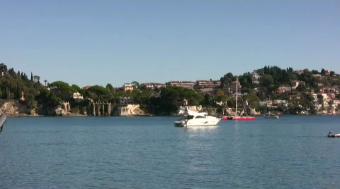 Boats in the mediterranean Stock Footage 90252