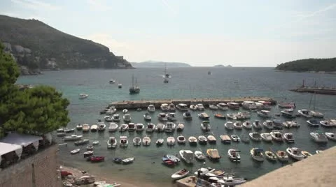 Boats Mediterranean Timelapse Stock Footage 12056711