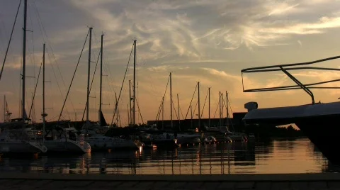 Boats Medium Angle 1 Stock Footage 462501