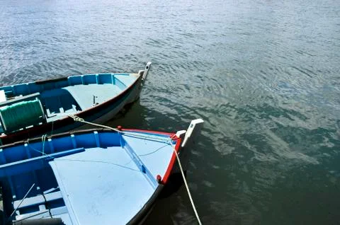 Boats moored Stock Photos