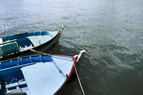 Boats moored Stock Photos