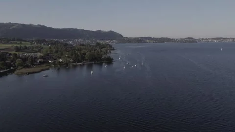 Boats in mountain lake Stock-Footage 252151951