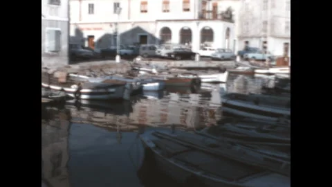 Boats in Muggia 1972 Stock Footage 269482579