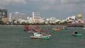 Boats near Pattaya bay, Gulf of Siam, Thailand HD Footage