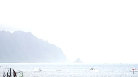 Boats in the Ocean Stock Footage 104798564