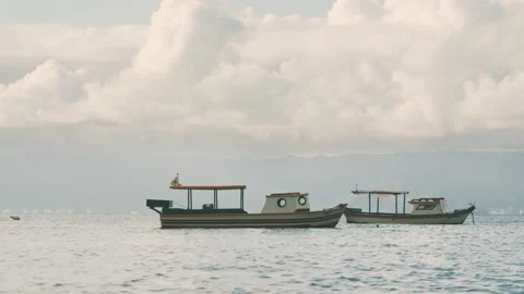 Boats in the ocean Stock Footage 149507273